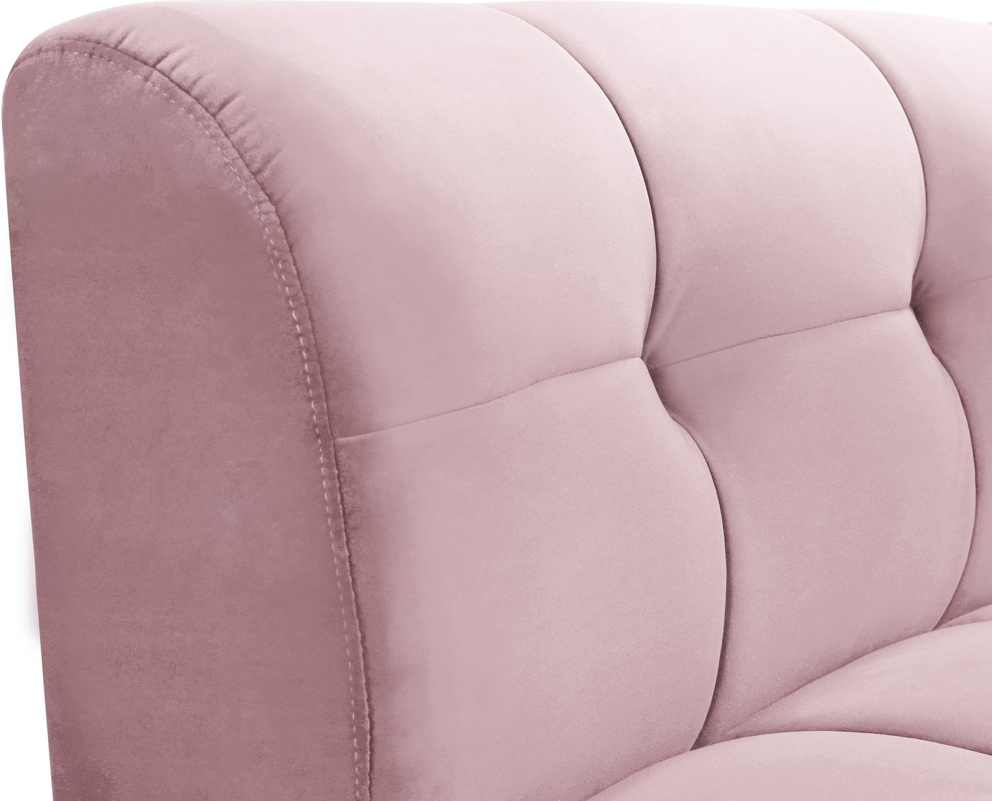 yara pink velvet modular chair c