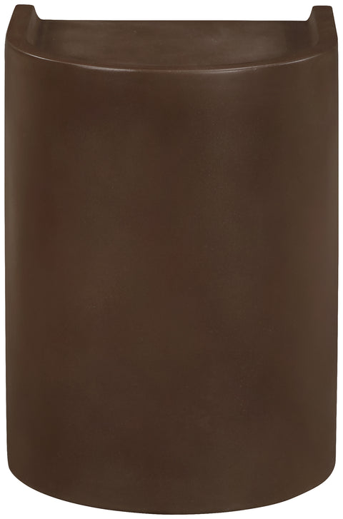 Yara Brown Concrete Indoor/Outdoor End Table, 1 Piece
