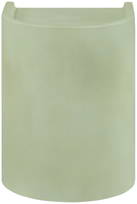 Yara Green Concrete Indoor/Outdoor End Table, 1 Piece