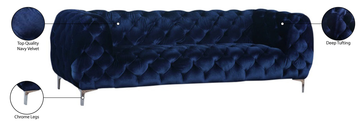 theodore navy velvet sofa s