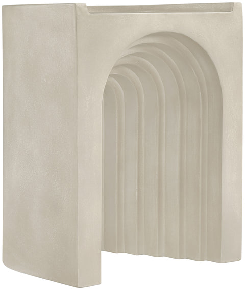 Yara Beige Concrete Indoor/Outdoor End Table, 1 Piece