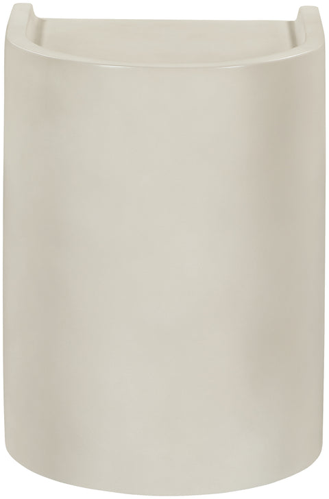 Yara Taupe Concrete Indoor/Outdoor End Table, 1 Piece