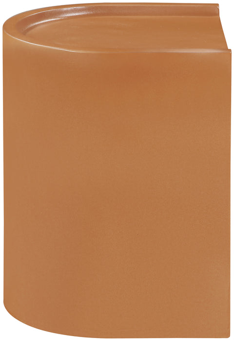 Yara Terracotta Concrete Indoor/Outdoor End Table, 1 Piece