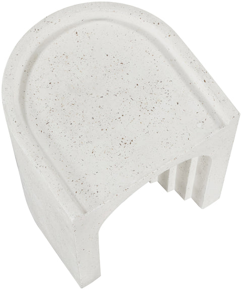 Yara Terrazzo Concrete Indoor/Outdoor End Table, 1 Piece