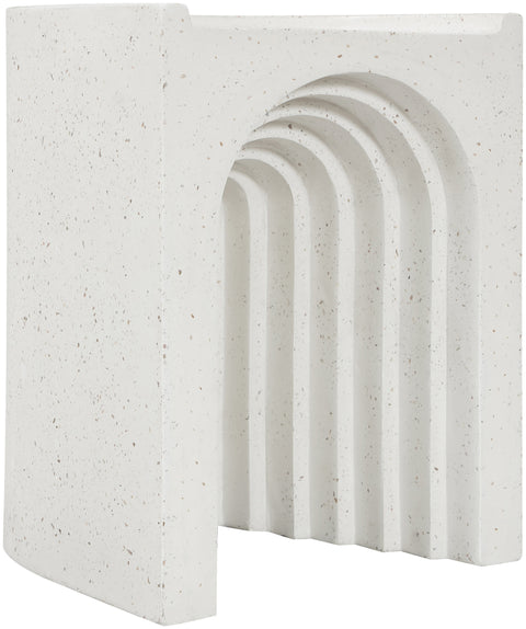 Yara Terrazzo Concrete Indoor/Outdoor End Table, 1 Piece