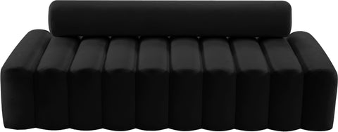 Swanson Black Velvet Sofa S