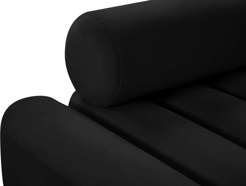 Swanson Black Velvet Sofa S