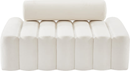 Swanson Cream Velvet Loveseat L