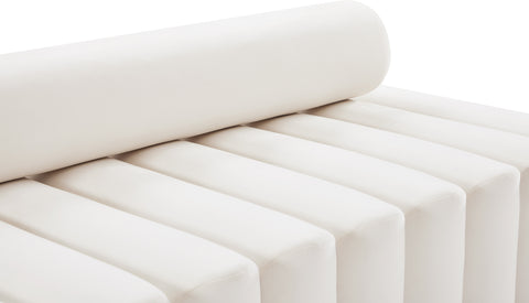 Swanson Cream Velvet Loveseat L