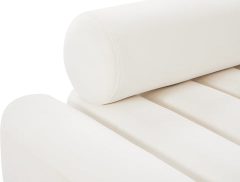 Swanson Cream Velvet Loveseat L