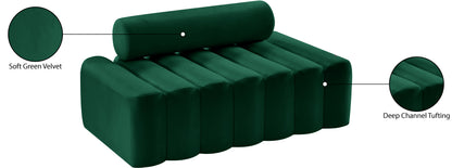 Swanson Green Velvet Loveseat L