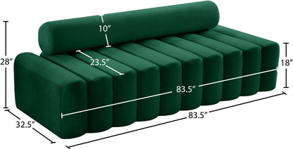 Swanson Green Velvet Sofa S