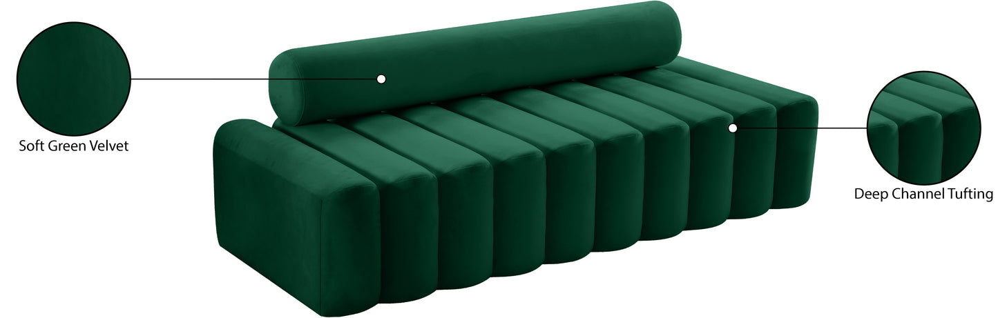 swanson green velvet sofa s