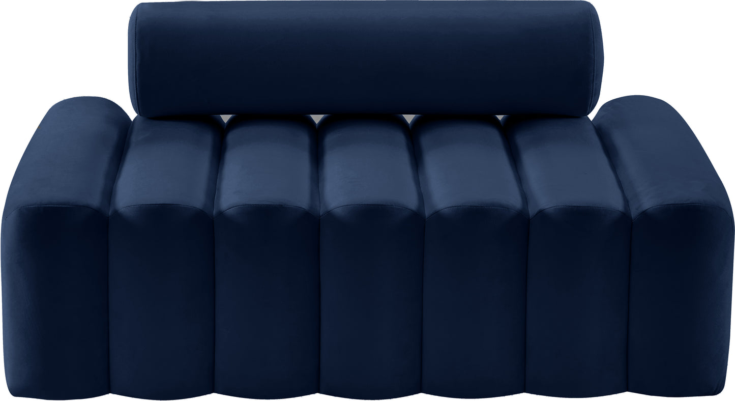 swanson navy velvet loveseat l