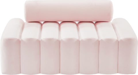 Swanson Pink Velvet Loveseat L