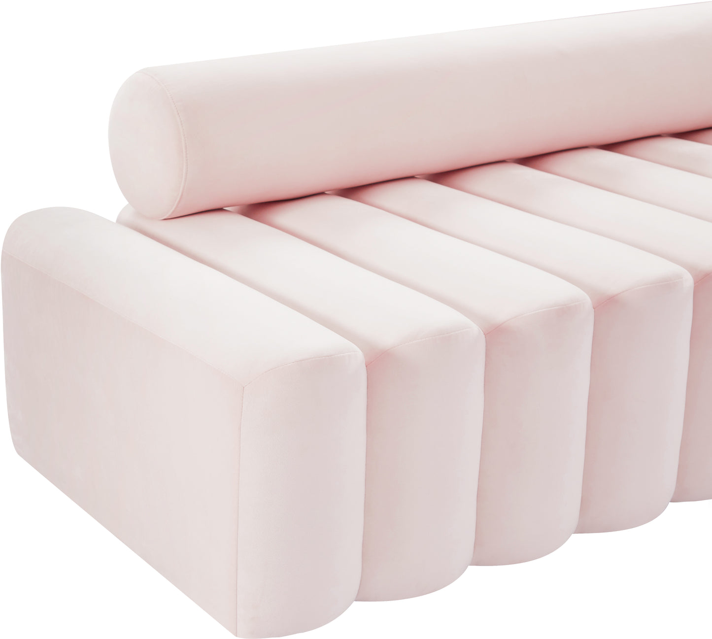 swanson pink velvet loveseat l