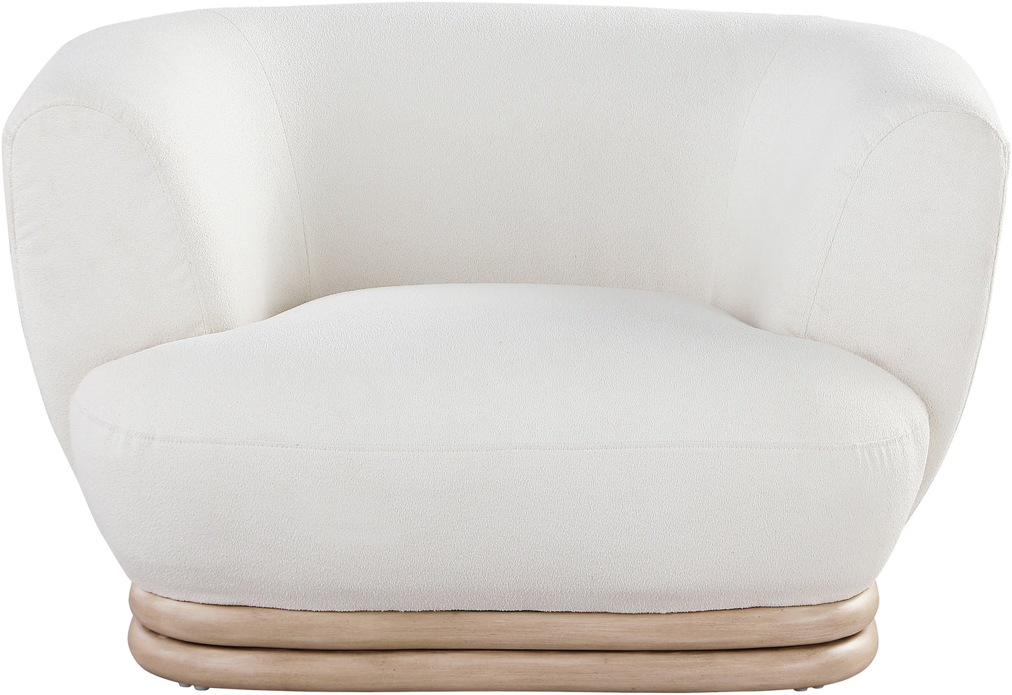 tessa cream boucle fabric chair c