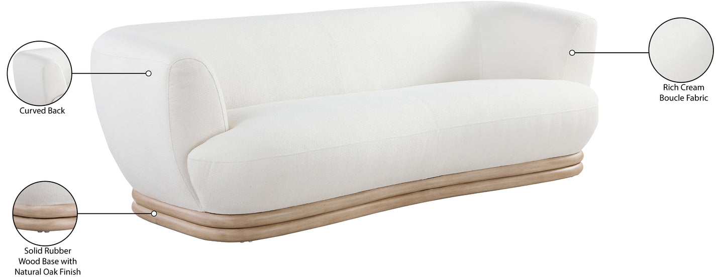 tessa cream boucle fabric sofa s