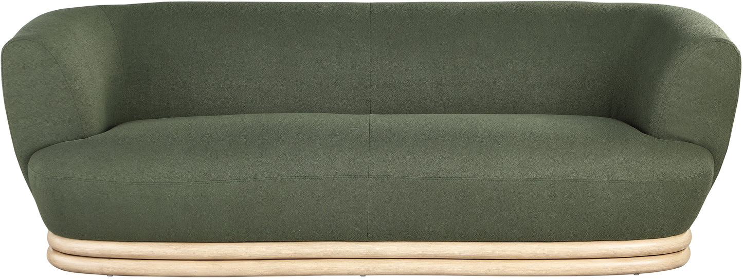 tessa green boucle fabric sofa s