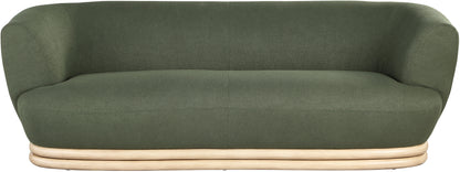 Tessa Green Boucle Fabric Sofa S