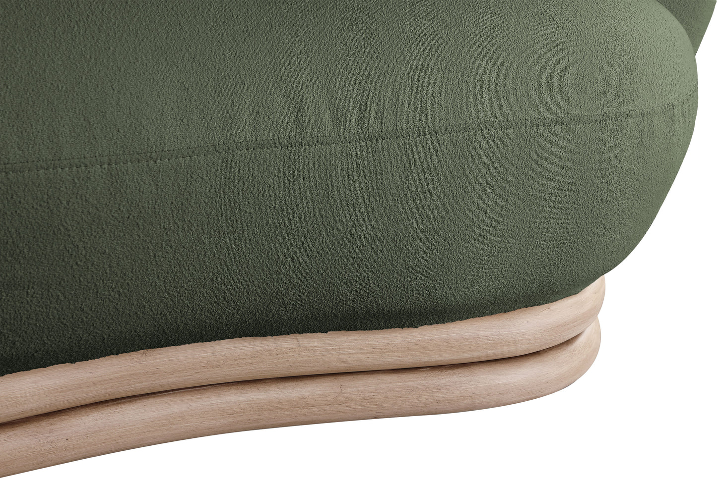 tessa green boucle fabric sofa s