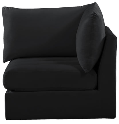 Acadia Black Velvet Corner Corner