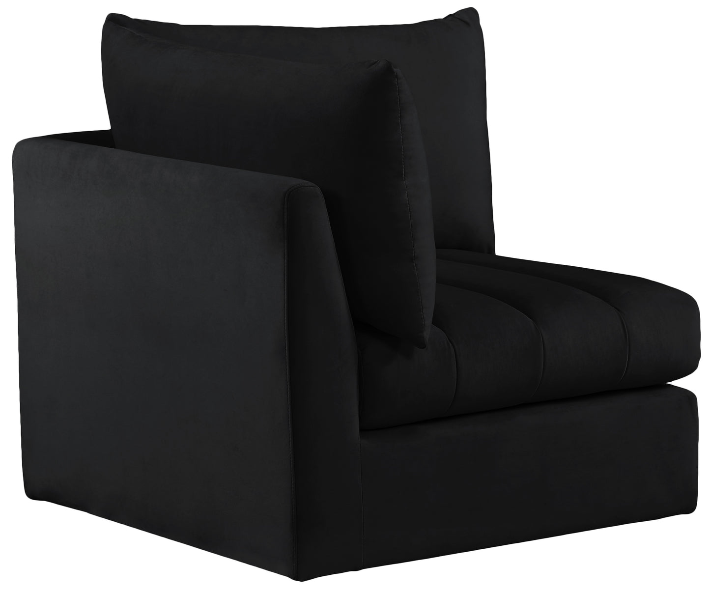 acadia black velvet corner corner