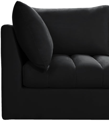 Acadia Black Velvet Modular Sofa S103