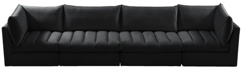 Acadia Black Velvet Modular Sofa S140