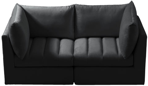 Acadia Black Velvet Modular Sofa S66