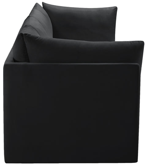Acadia Black Velvet Modular Sofa S66