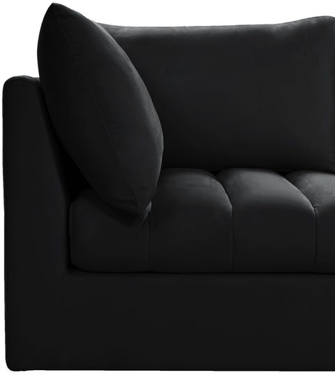 Acadia Black Velvet Modular Sofa S66