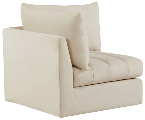 Acadia Cream Velvet Corner Corner