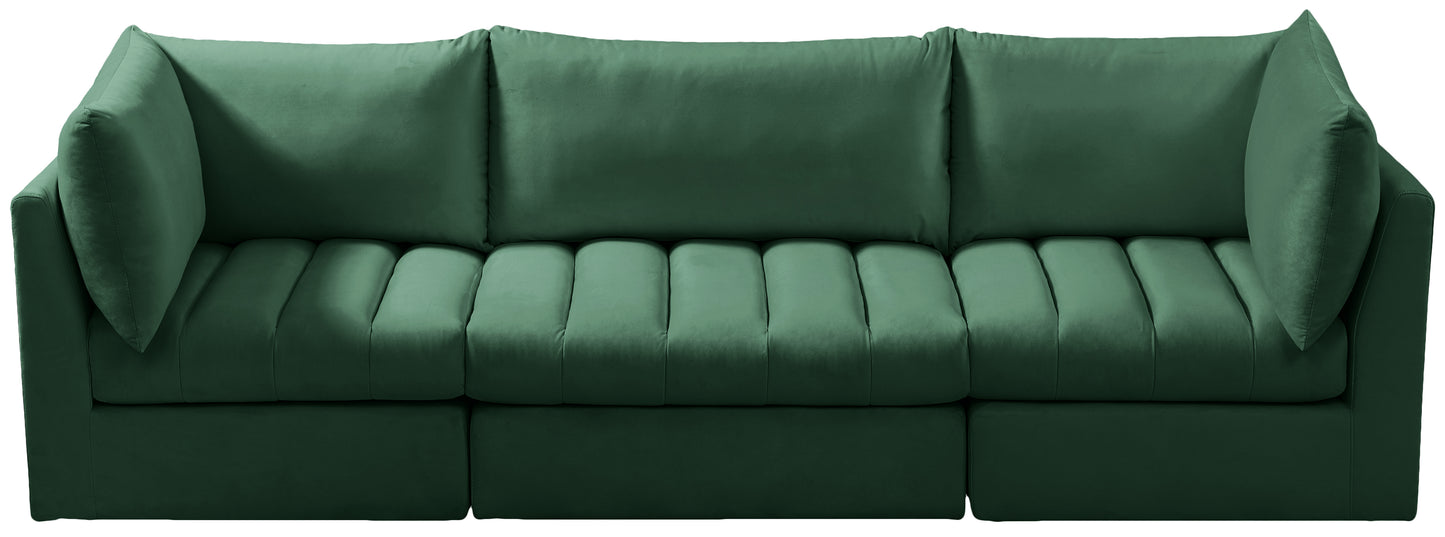 acadia green velvet modular sofa s103