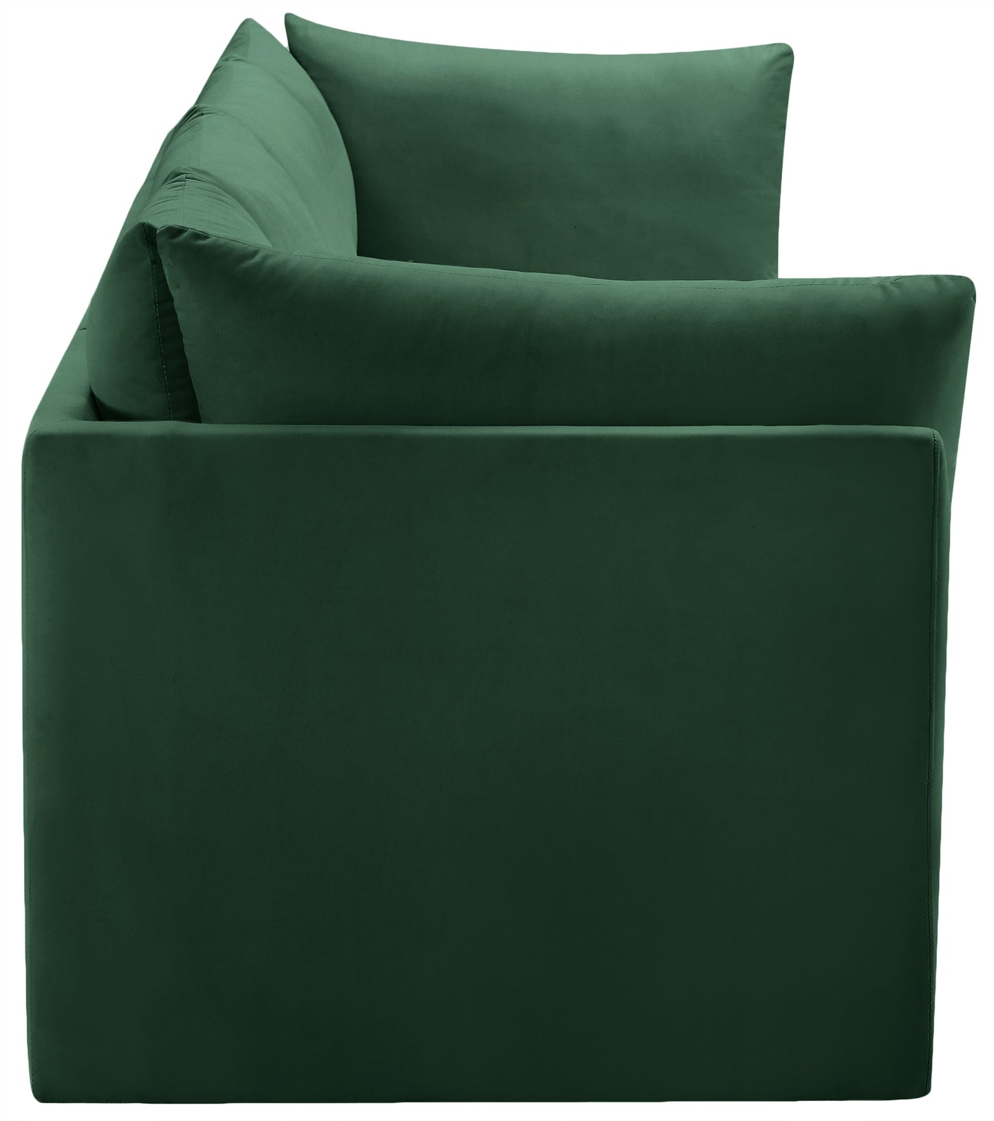 acadia green velvet modular sofa s103