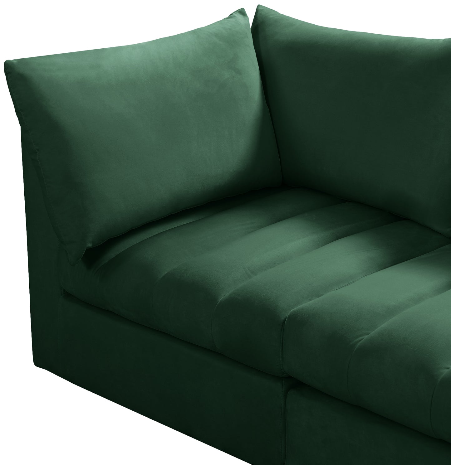 acadia green velvet modular sofa s103