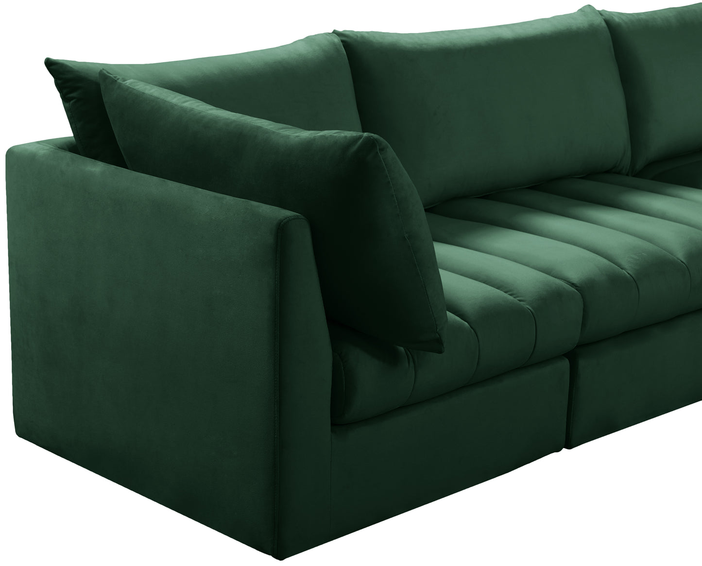 acadia green velvet modular sofa s103