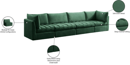 Acadia Green Velvet Modular Sofa S140