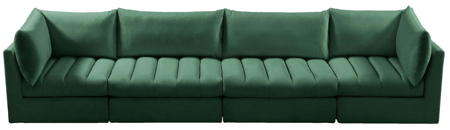 acadia green velvet modular sofa s140