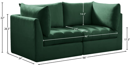 Acadia Green Velvet Modular Sofa S66