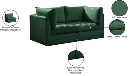 Acadia Green Velvet Modular Sofa S66