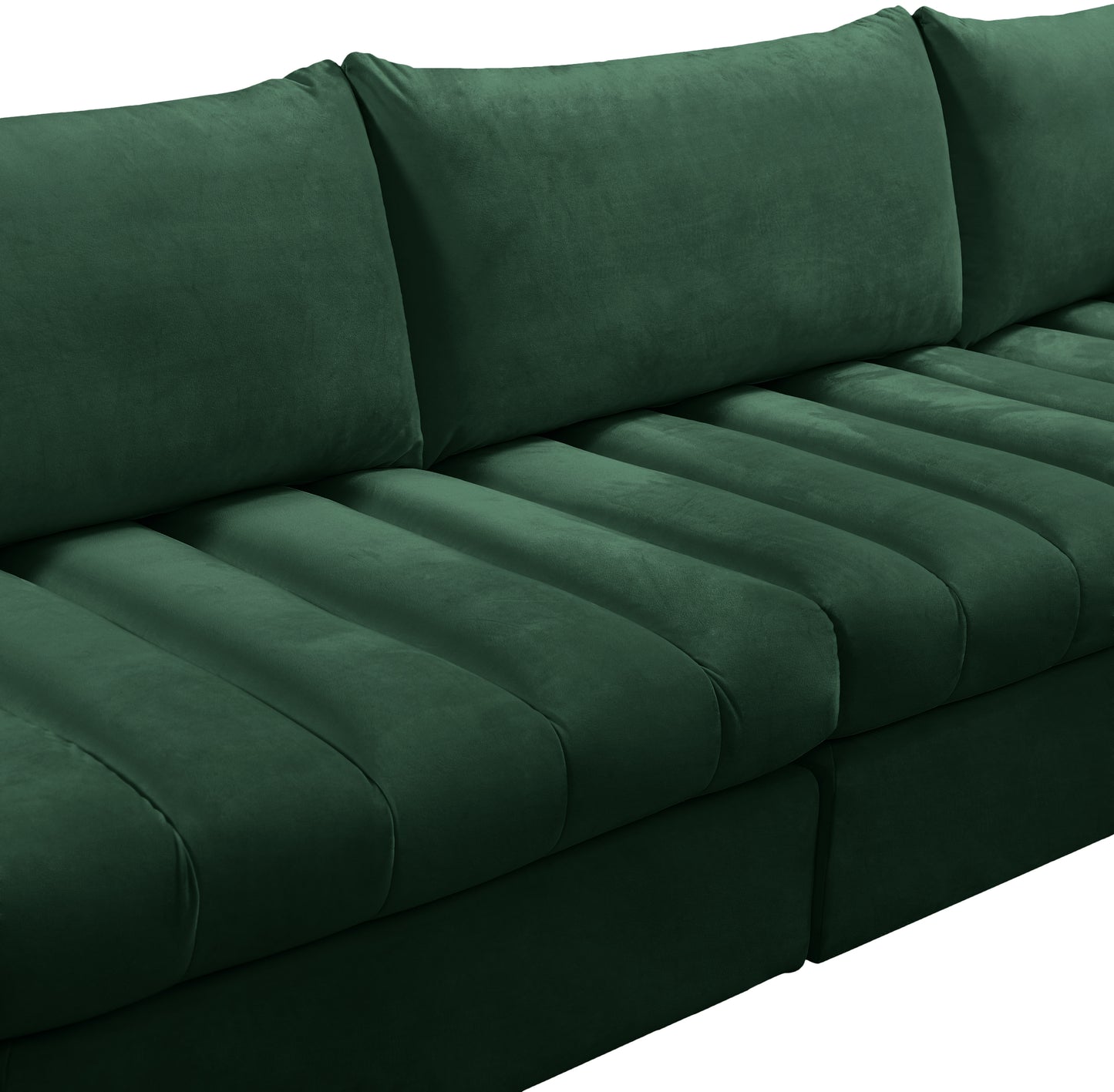 acadia green velvet modular sectional sec4a