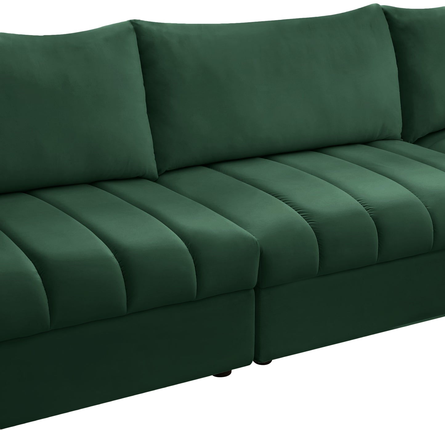 acadia green velvet modular sectional sec4a