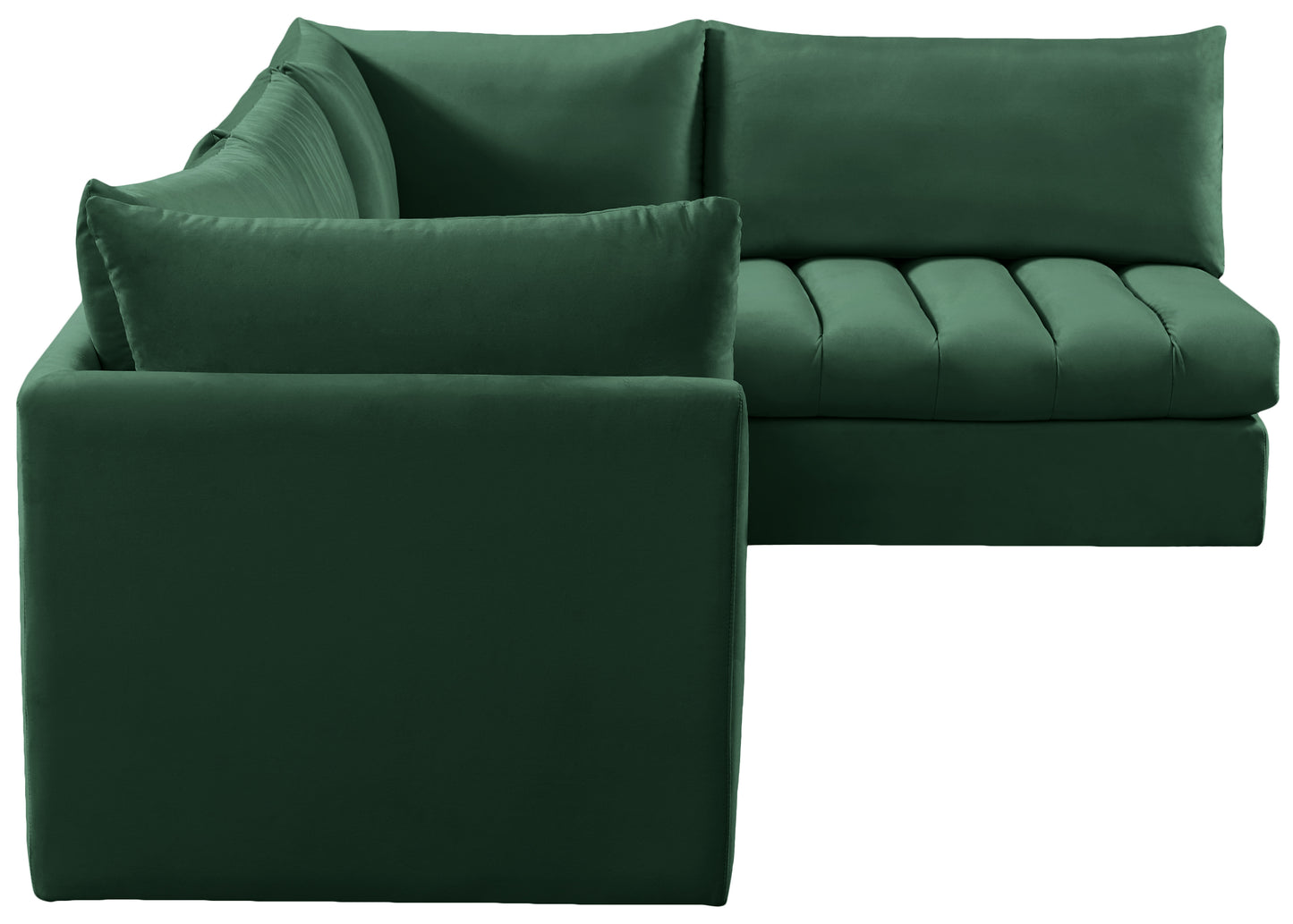 acadia green velvet modular sectional sec4a