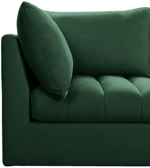 Acadia Green Velvet Modular Sectional Sec4A
