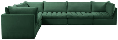 Acadia Green Velvet Modular Sectional Sec6A