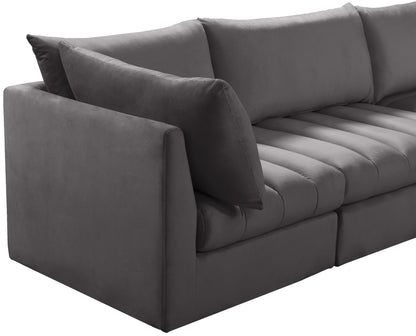 Acadia Grey Velvet Modular Sofa S103