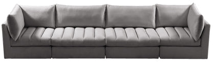 Acadia Grey Velvet Modular Sofa S140