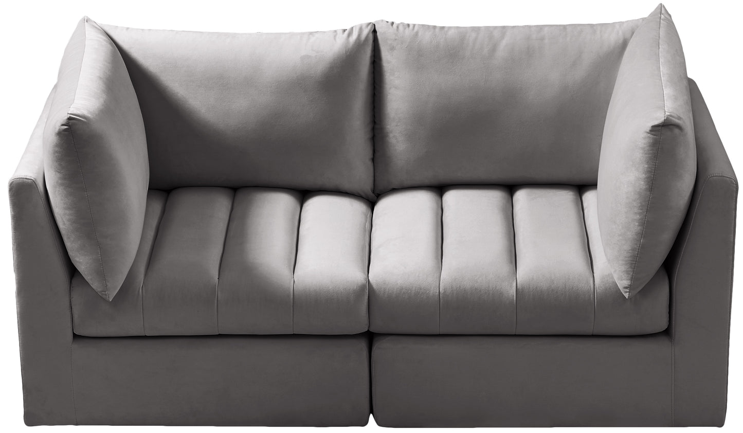 acadia grey velvet modular sofa s66