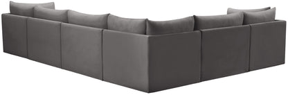 Acadia Grey Velvet Modular Sectional Sec6A